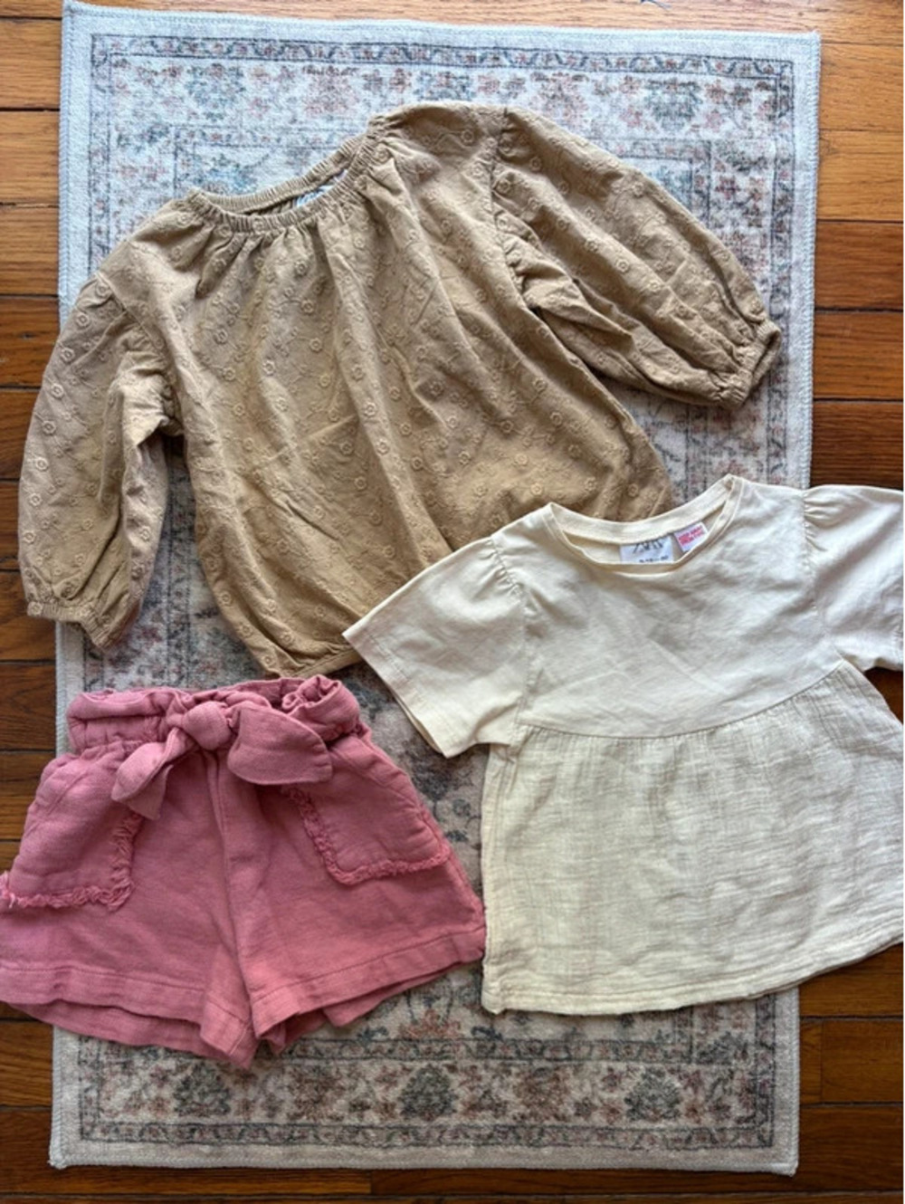 Baby Girls ZARA Clothing Bundle Outfit Set 9/12M